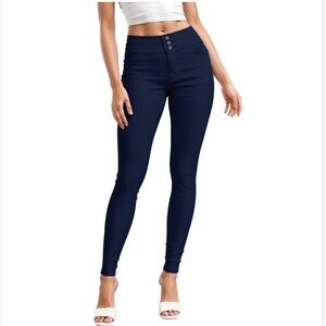 Hybrid & Company Women's Navy Jeggings